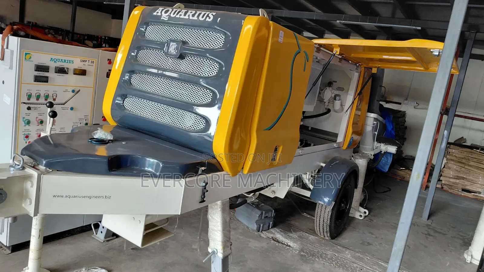 Aquarius Concrete Pump Machine Diesel Powered 6 Cylinders.