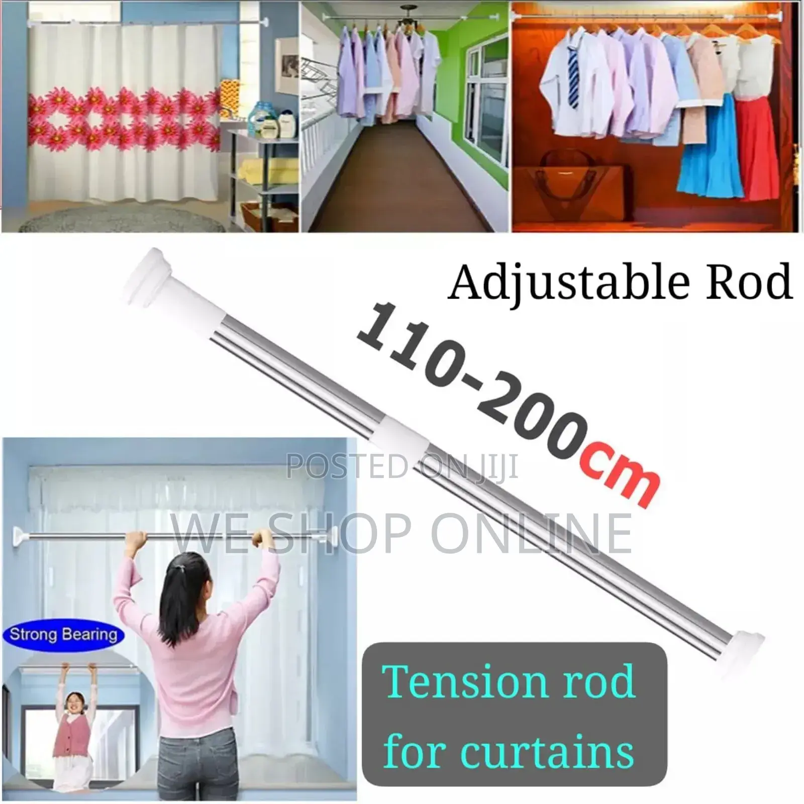 Adjustable Clothes Hanger, Retractable Rod.