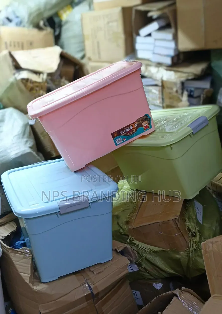Stackable Storage Box With Wheels Approximately 70 Litres Phn