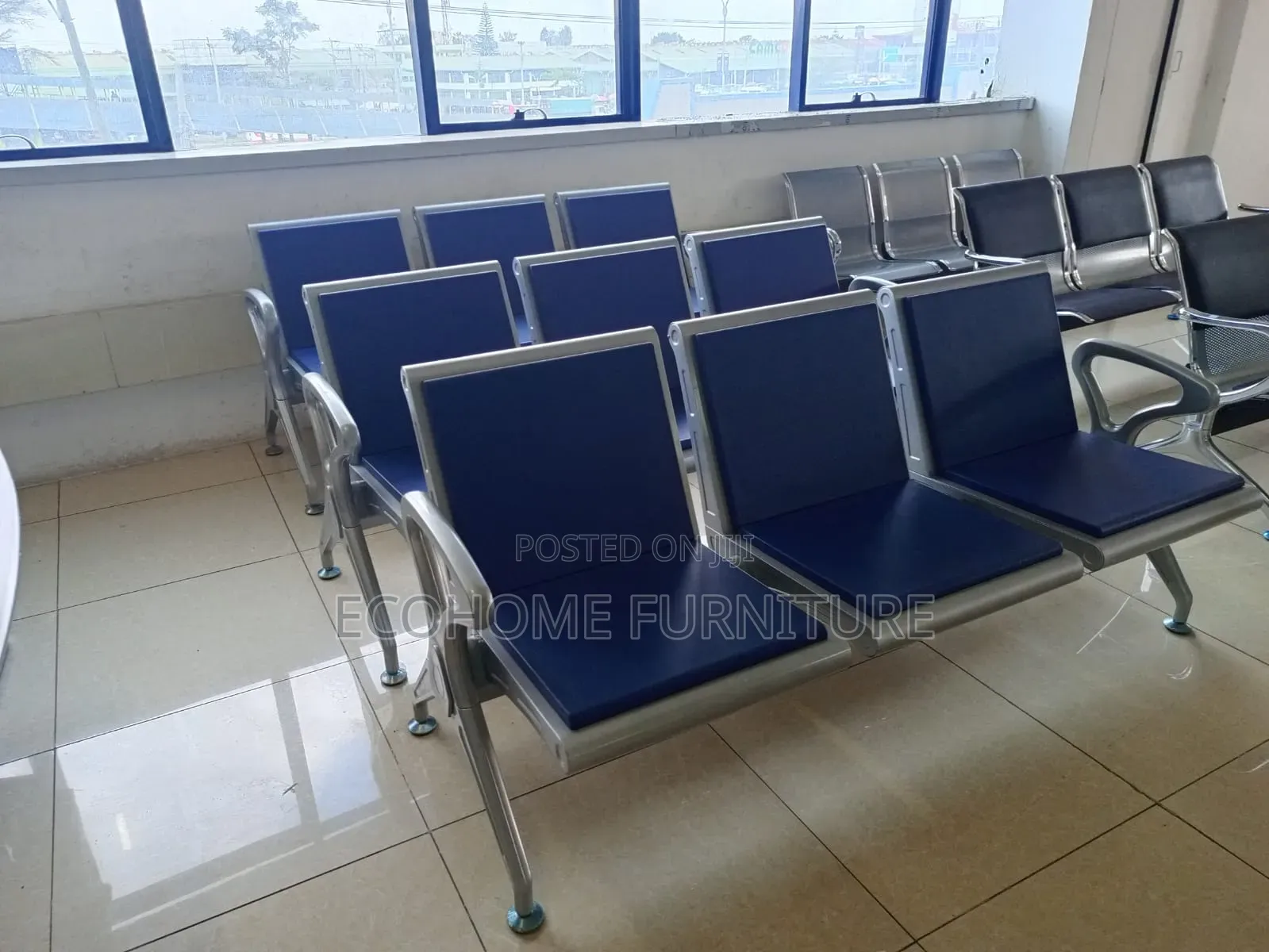 3 Seater Blue Links Chair