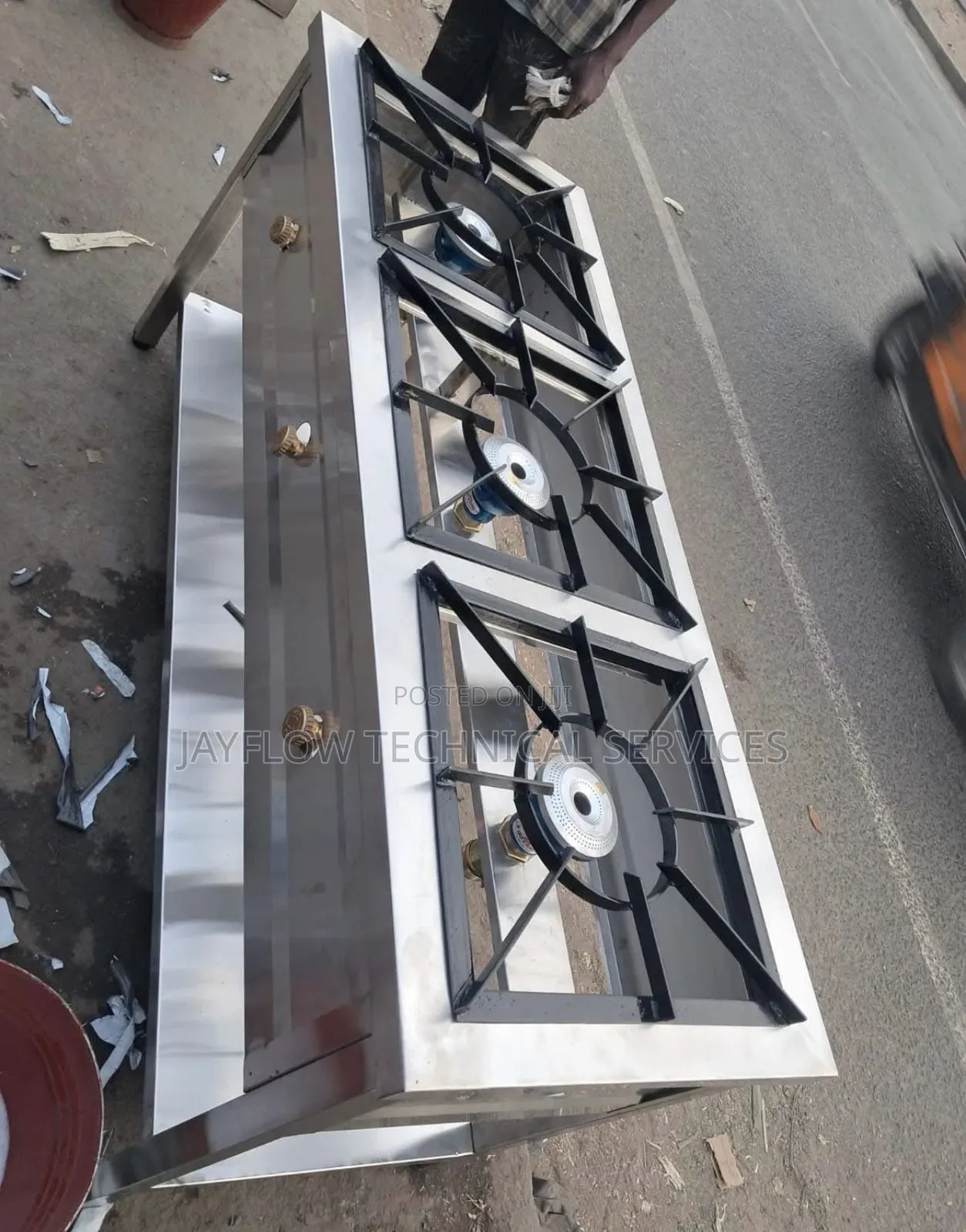 3 Burner Commercial Gas Cooker – Heavy Duty High Performance