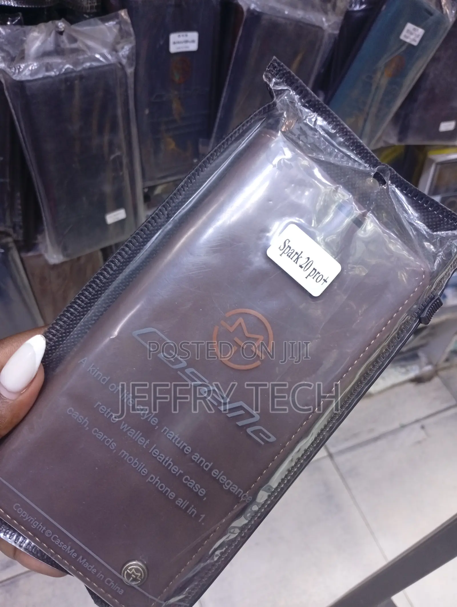 Retro Wallet Leather Case Designed for the Tecno Spark 20 Pro+.