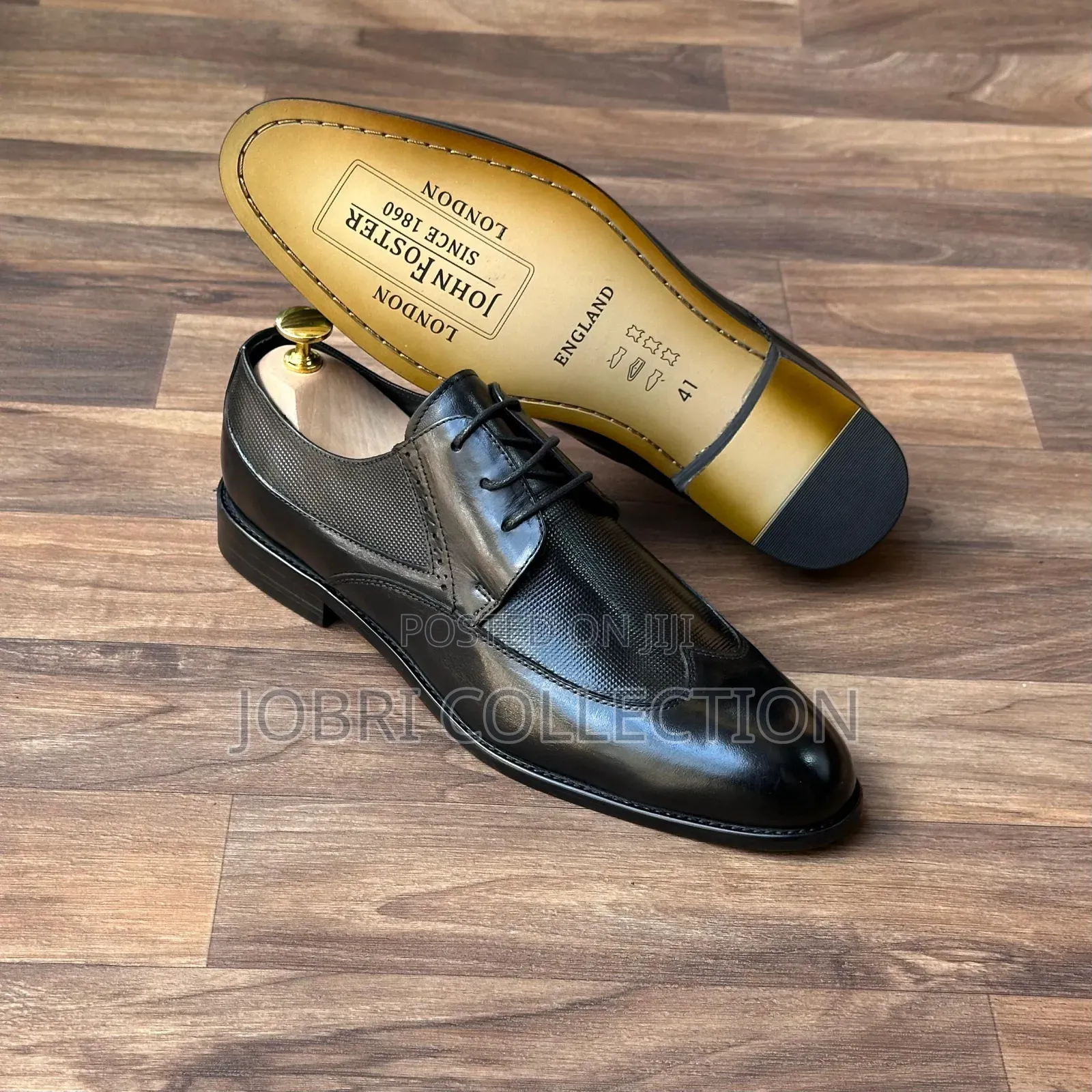 John Foster Leather Offfical Laced Shoes