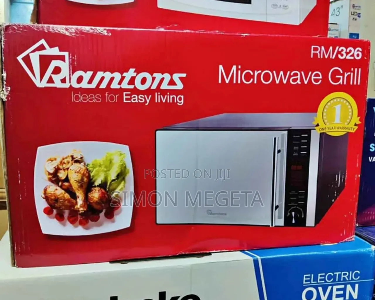 New Ramtons Microwave With Grill Function – Fast Cooking Heating