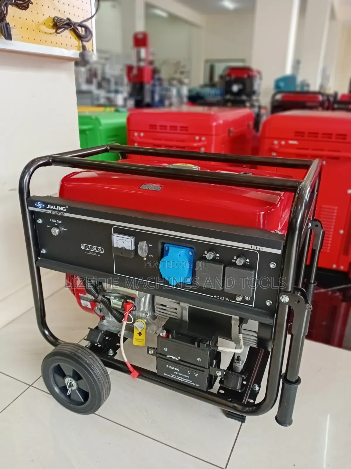 Jialing Honda 5.5kva Petrol Generator Single Phase El6500exe