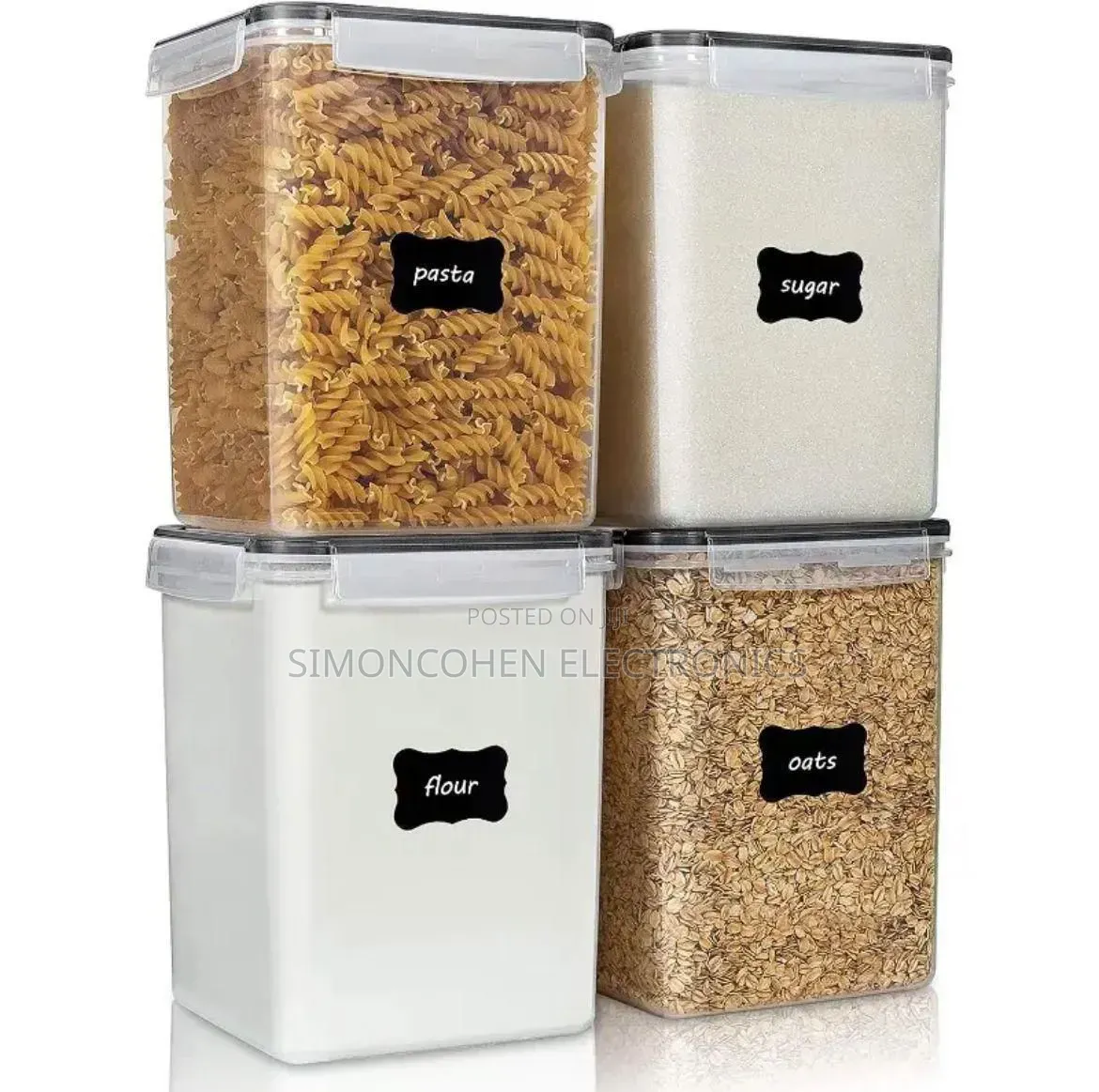 4pcs Airtight Food Storage Containers