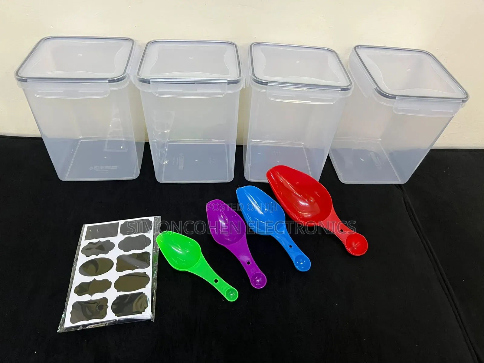 4pcs Airtight Food Storage Containers