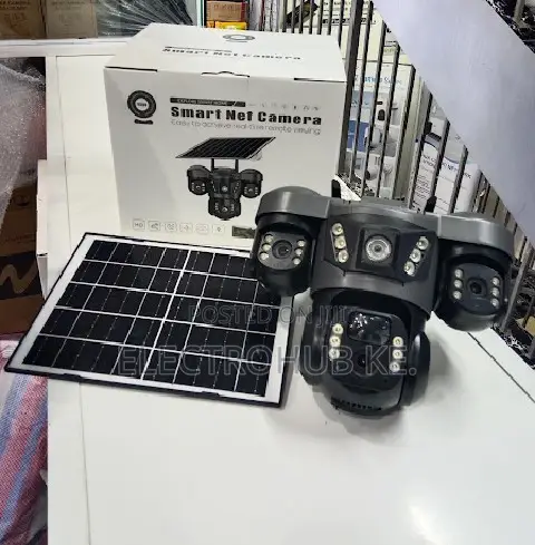 4g Solar V380 Camera Tripple Lens Hd Security