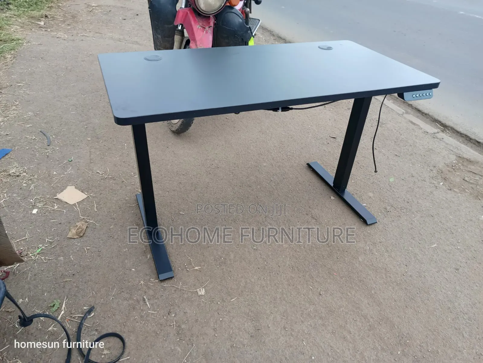 1.2m Electric Black Adjustable Study Desk