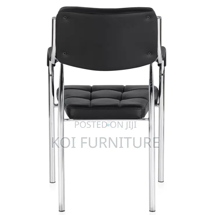 Office Chairs; Stackable Black Home Office Visitors Chairs