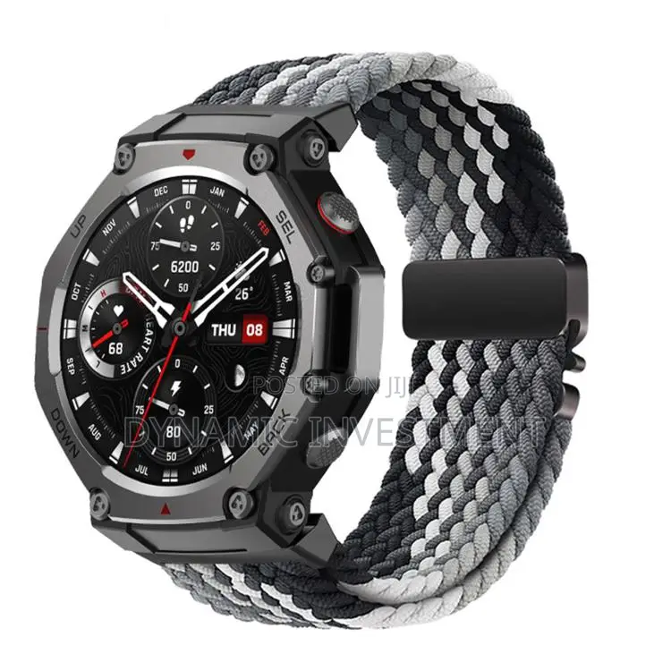 Amazfit T-Rex 3 Braided Quick Release Watch Band/Strap Darkgreen