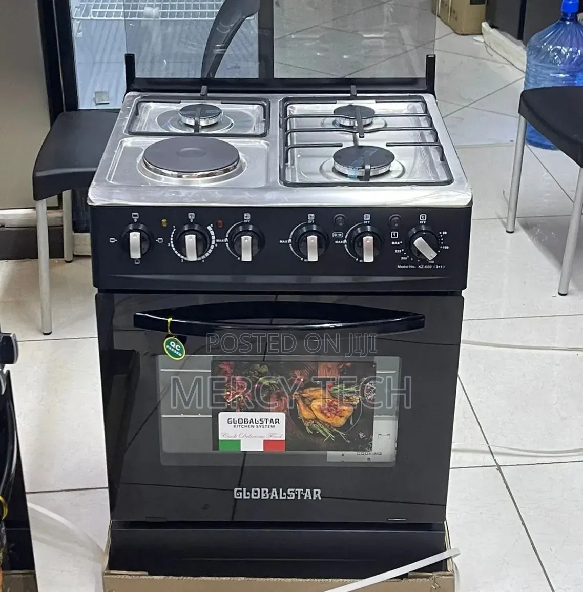 Black 60*60 Globalstar Jet 3+1 Standing Cooker