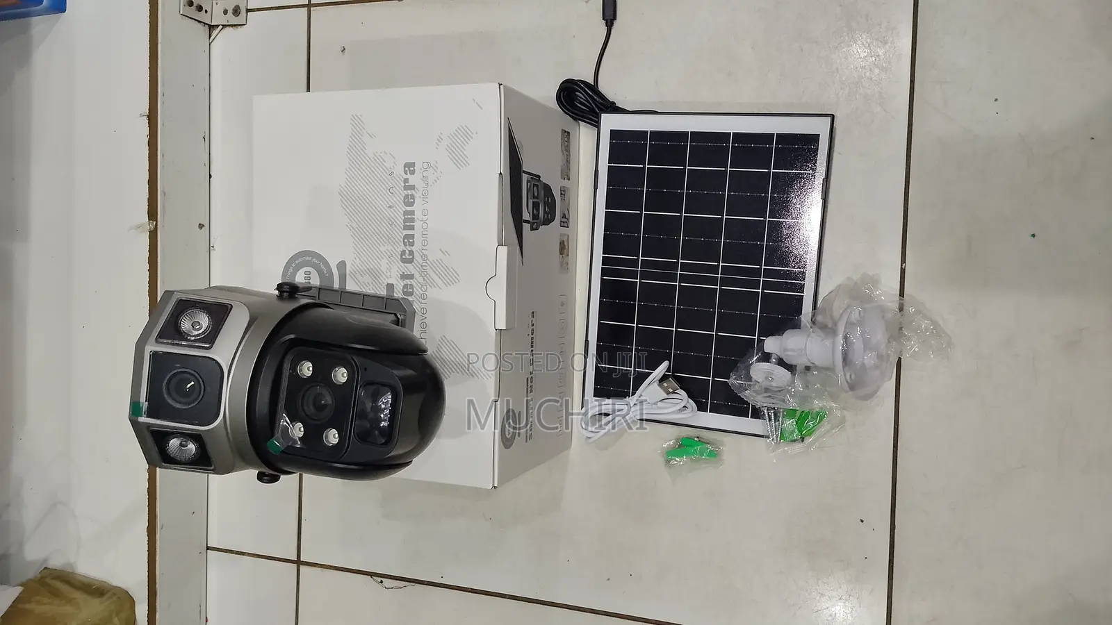 4g Dual Lens V380 Pro Solar Powered Camera With Night Vision