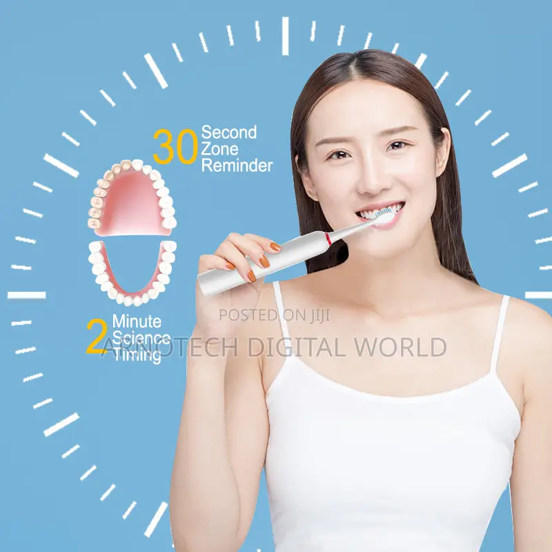 Sonic Electric Toothbrush With 4 Replaceable Heads
