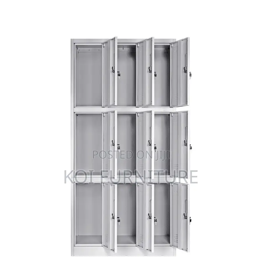 Office Cbinet; Nine Lockers Robust Space Saving Filing Steel Cabinet