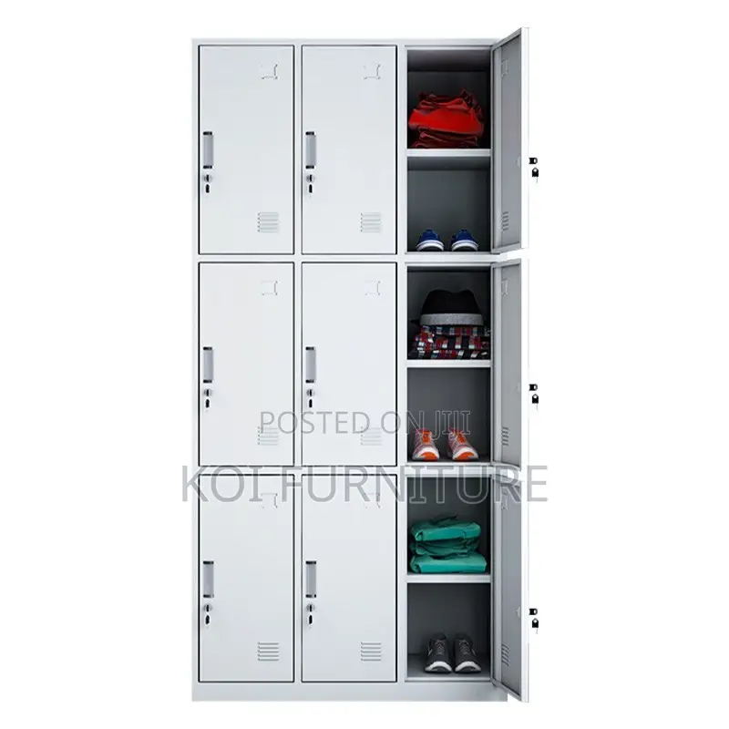 Office Cbinet; Nine Lockers Robust Space Saving Filing Steel Cabinet