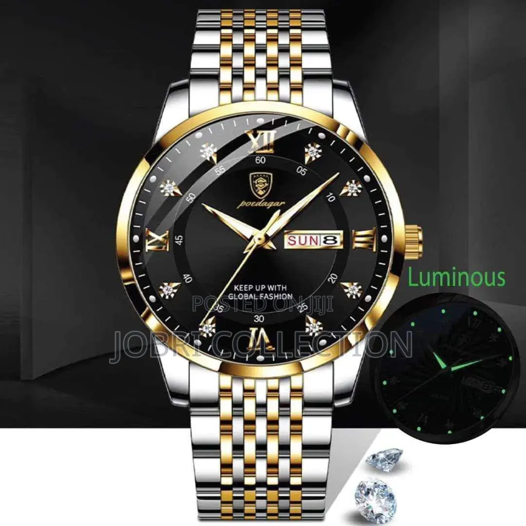 Poedagar Non-Fade Gents Wrist Watch