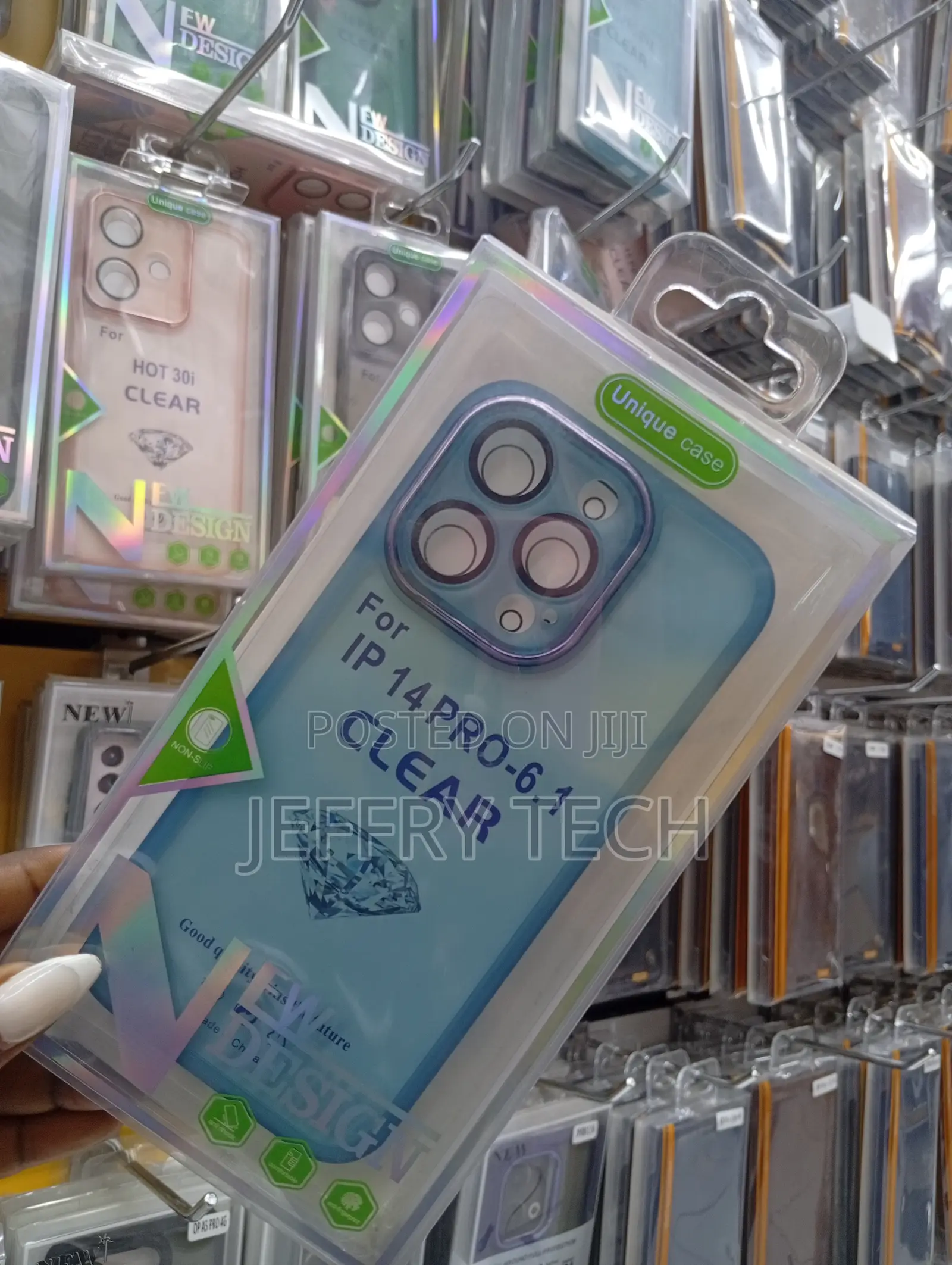 Clear Protective Case Specifically Designed for the iPhone 14 Pro.