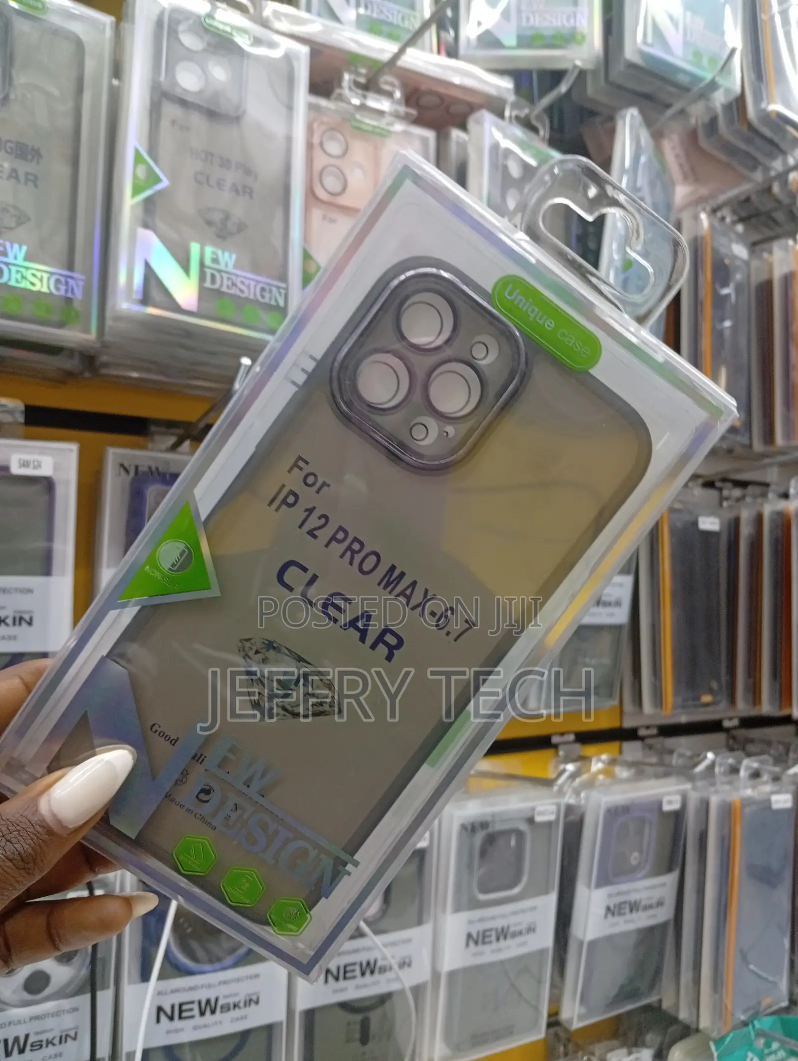 Clear Protective Phone Case for the Apple iPhone 12 Pro Max.