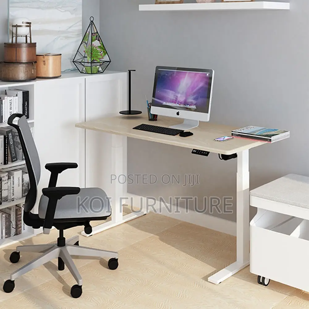 Office Desk; Adjustable Smart Height Ergonomic Design Electric Desk
