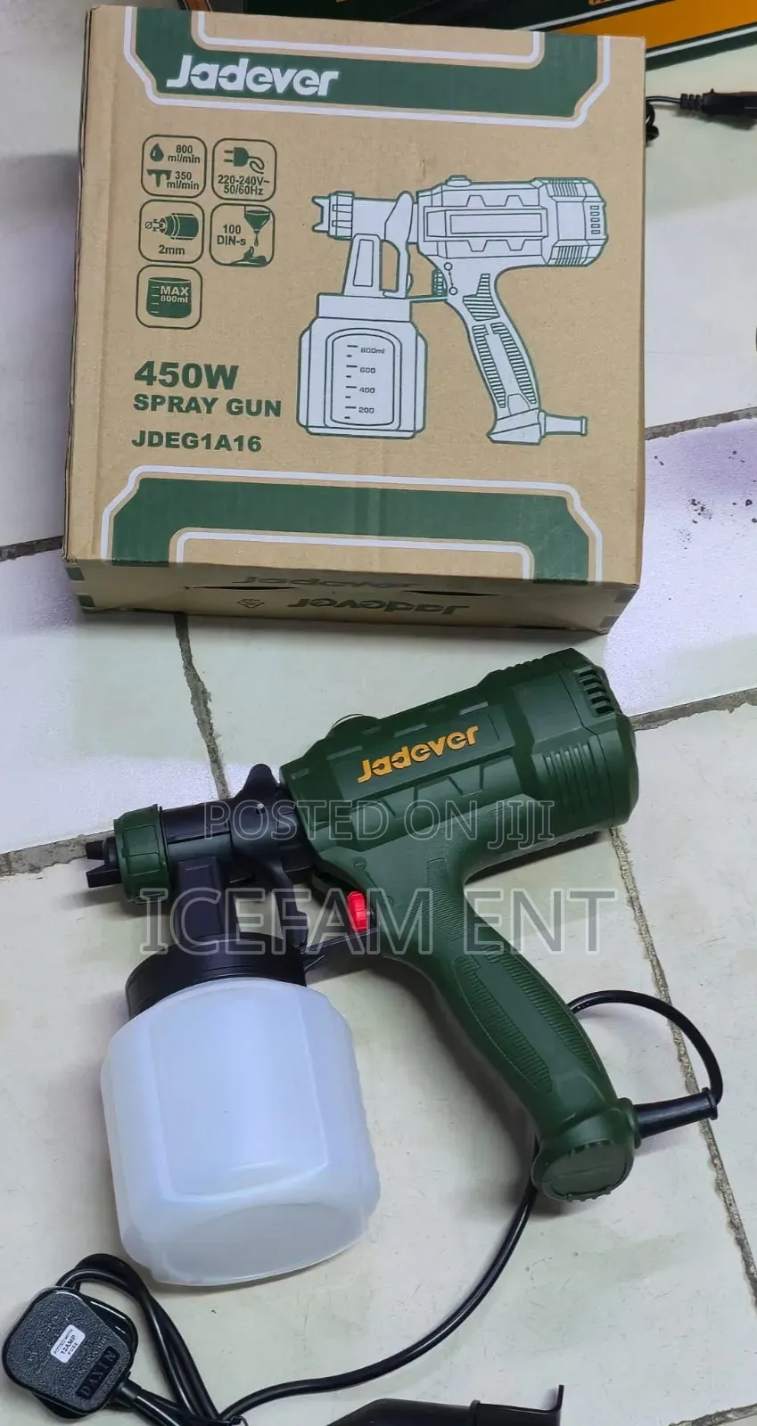 Jadever Electric Spraygun/450w Spray Gun