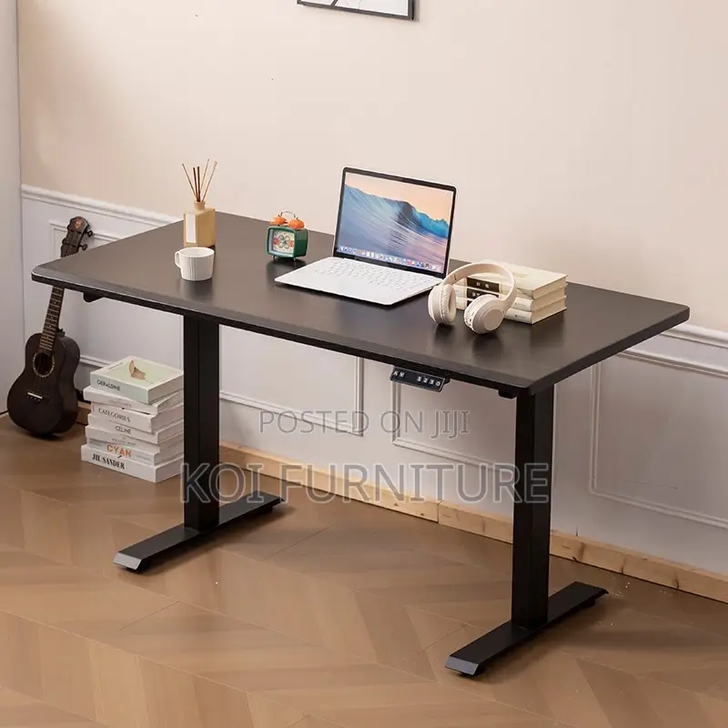 Office Desk; Modern Sit Stand Engineered Comfort Adjustabe Height Desk