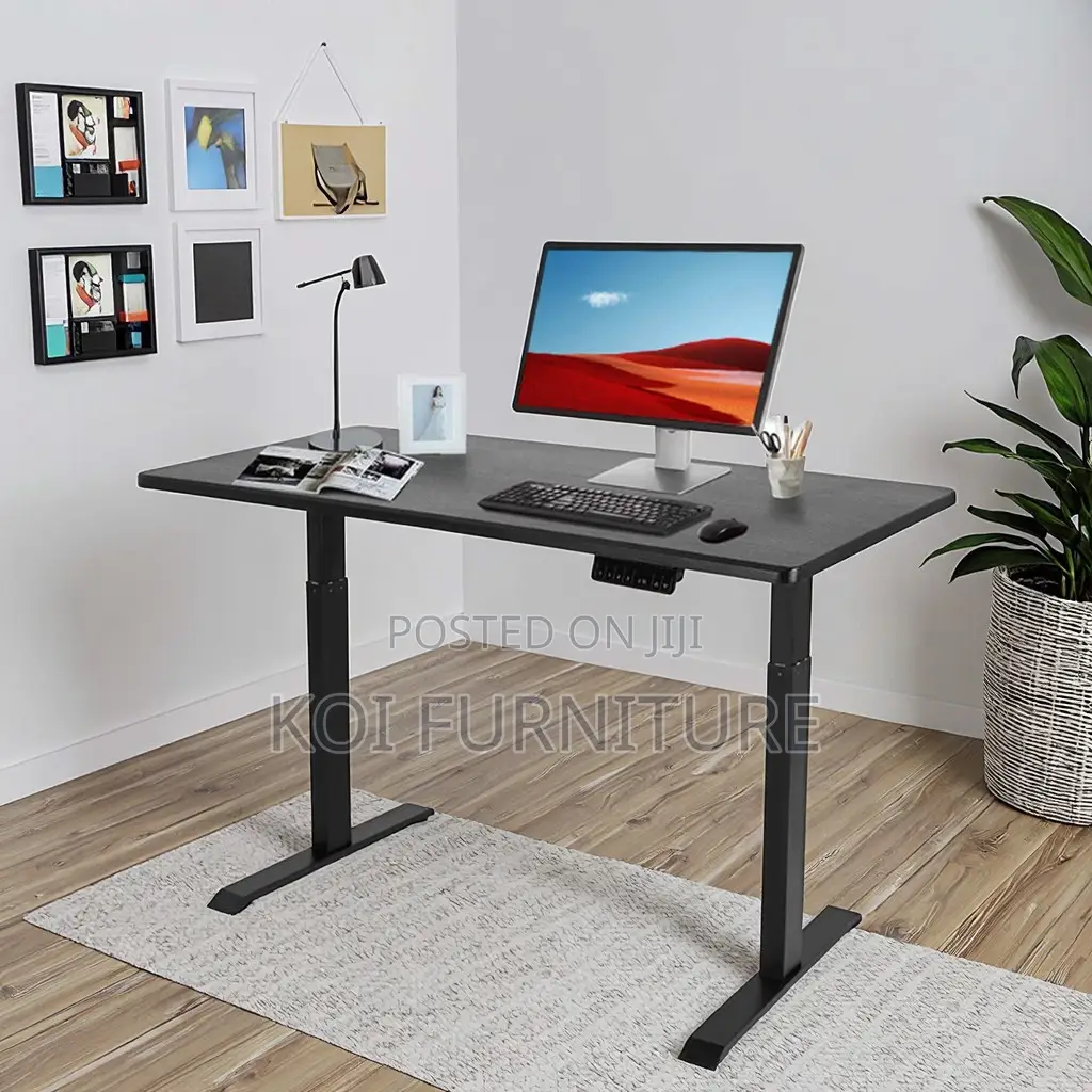 Office Desk; Modern Sit Stand Engineered Comfort Adjustabe Height Desk
