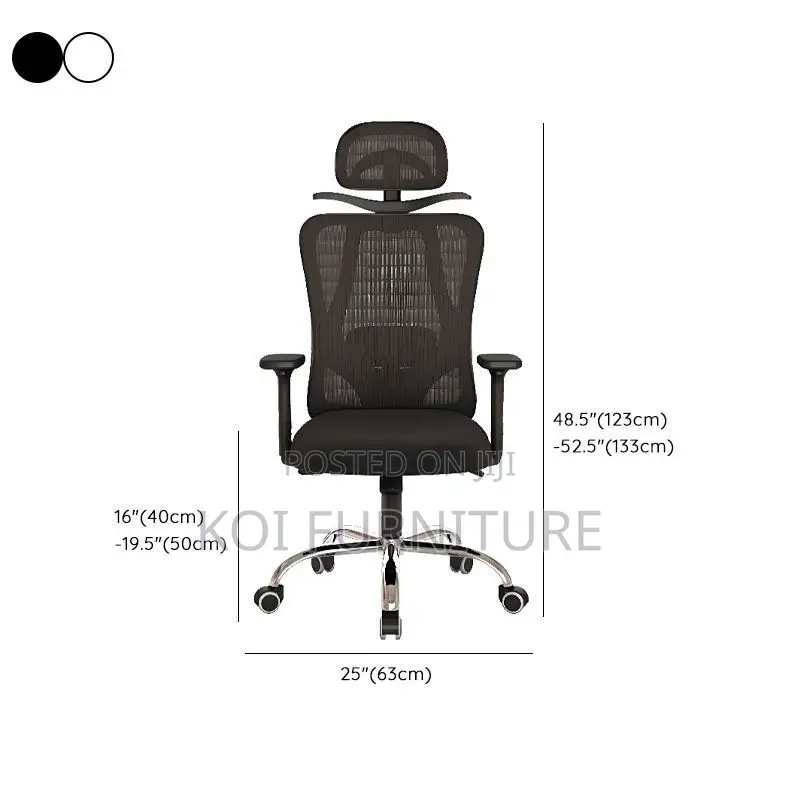 Office Chairs; Lumbar Support Ergonomic Managers Executive Chair