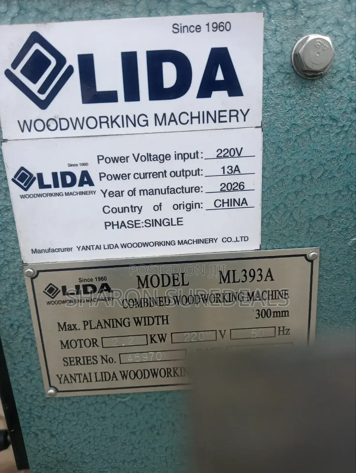 Multifunctional Woodworking Machine 3hp