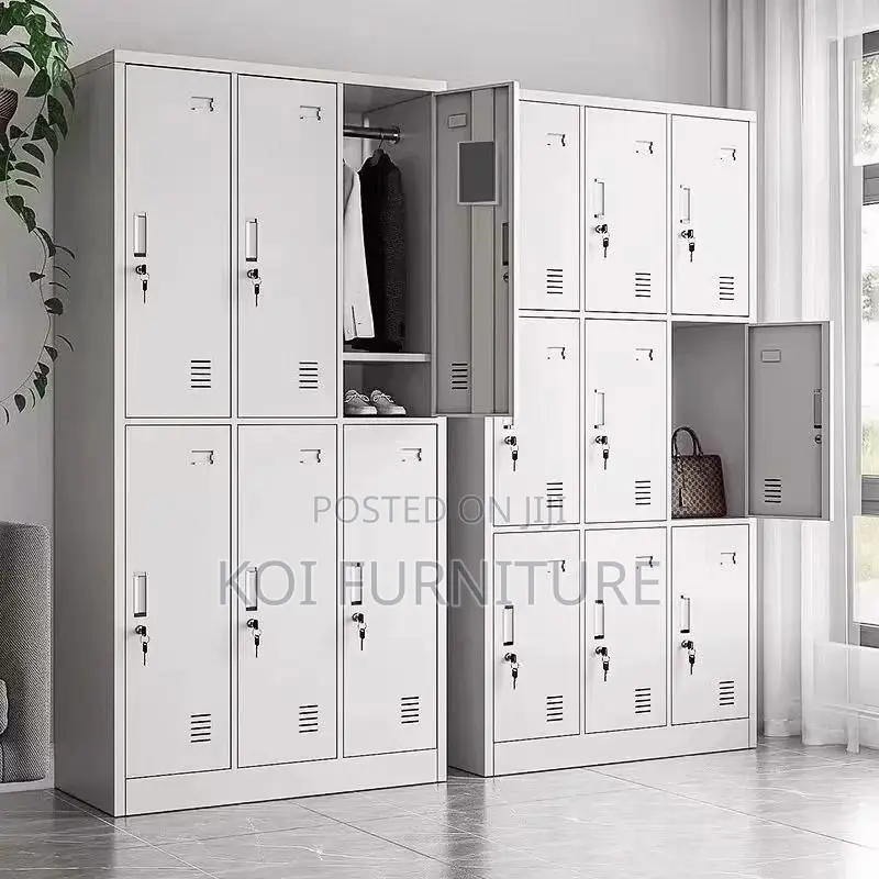 Office Cabinet; 9 Drawers Modern Grey Executive Cabinet for Documents