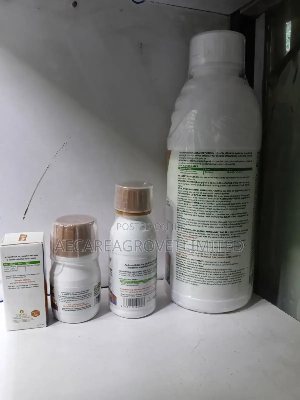 Kungunil 200sl Insecticide 10ml,50ml, 100ml, 1 Litre