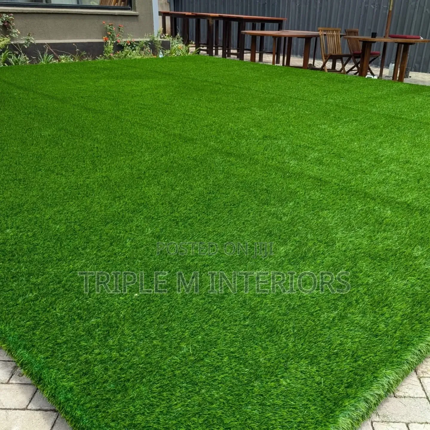 Durable Outdoor Green Grass Carpet for Homes Gardens