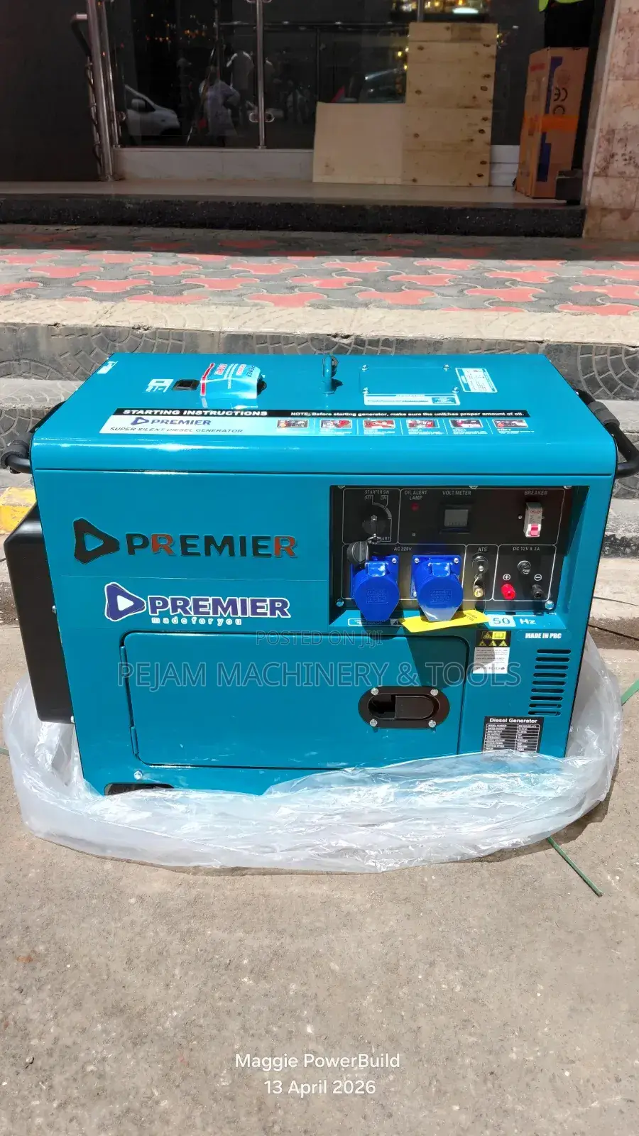 Premier 12kva Dg12000se Single Phase Silent Diesel Generator