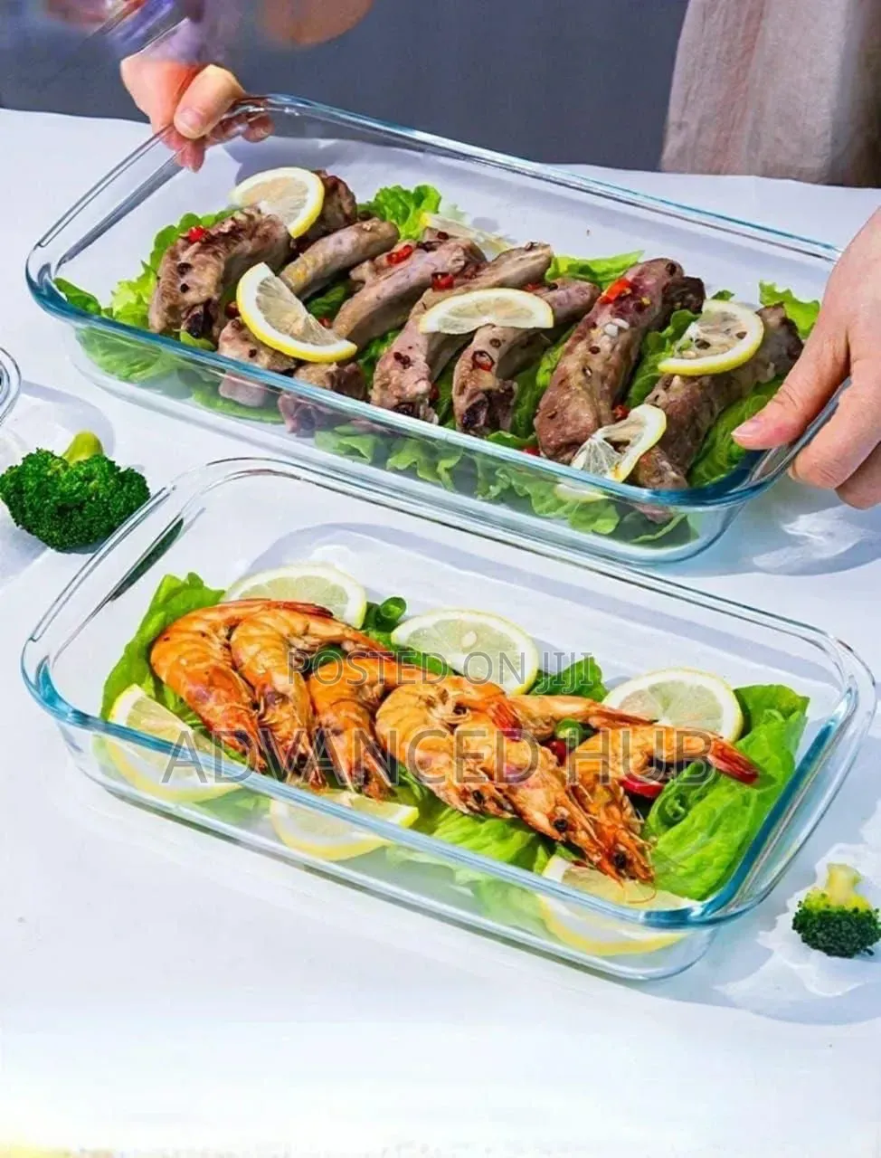 2pcs Signature Glass Baking Pans