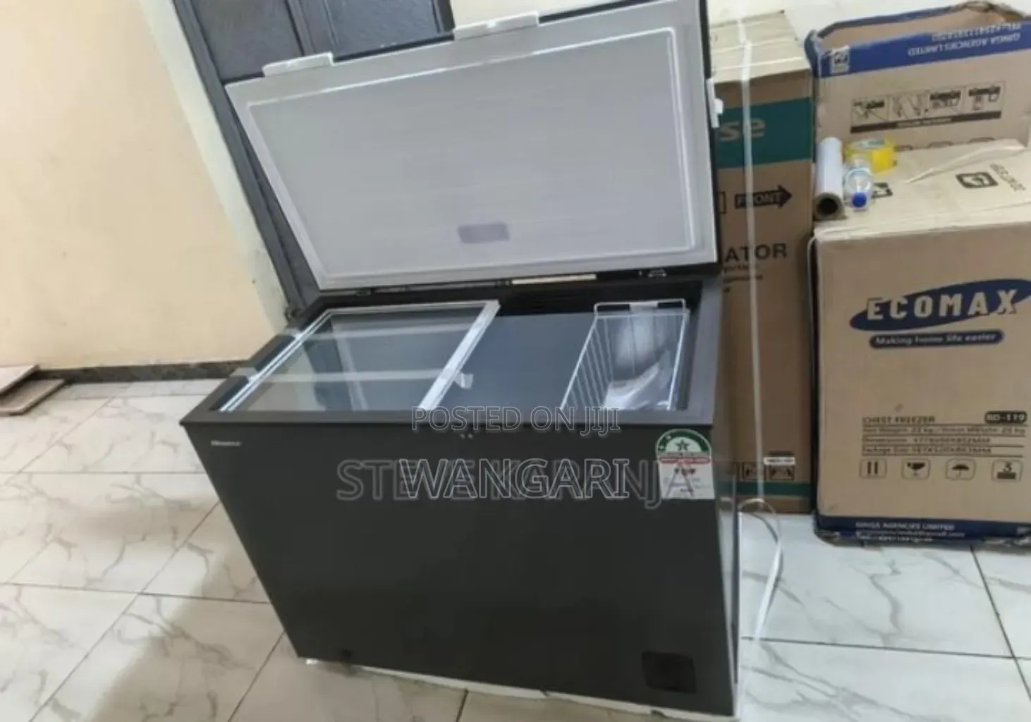 Colour Grey Hisense 286l Freezer