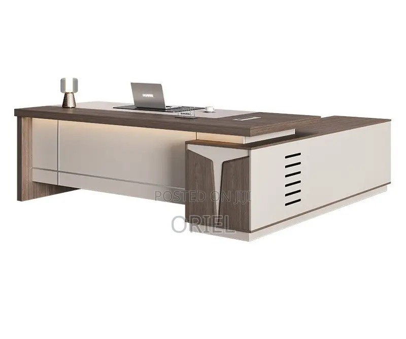 Executive Office Desk : Modern Office 1800mm L-Shaped Desk