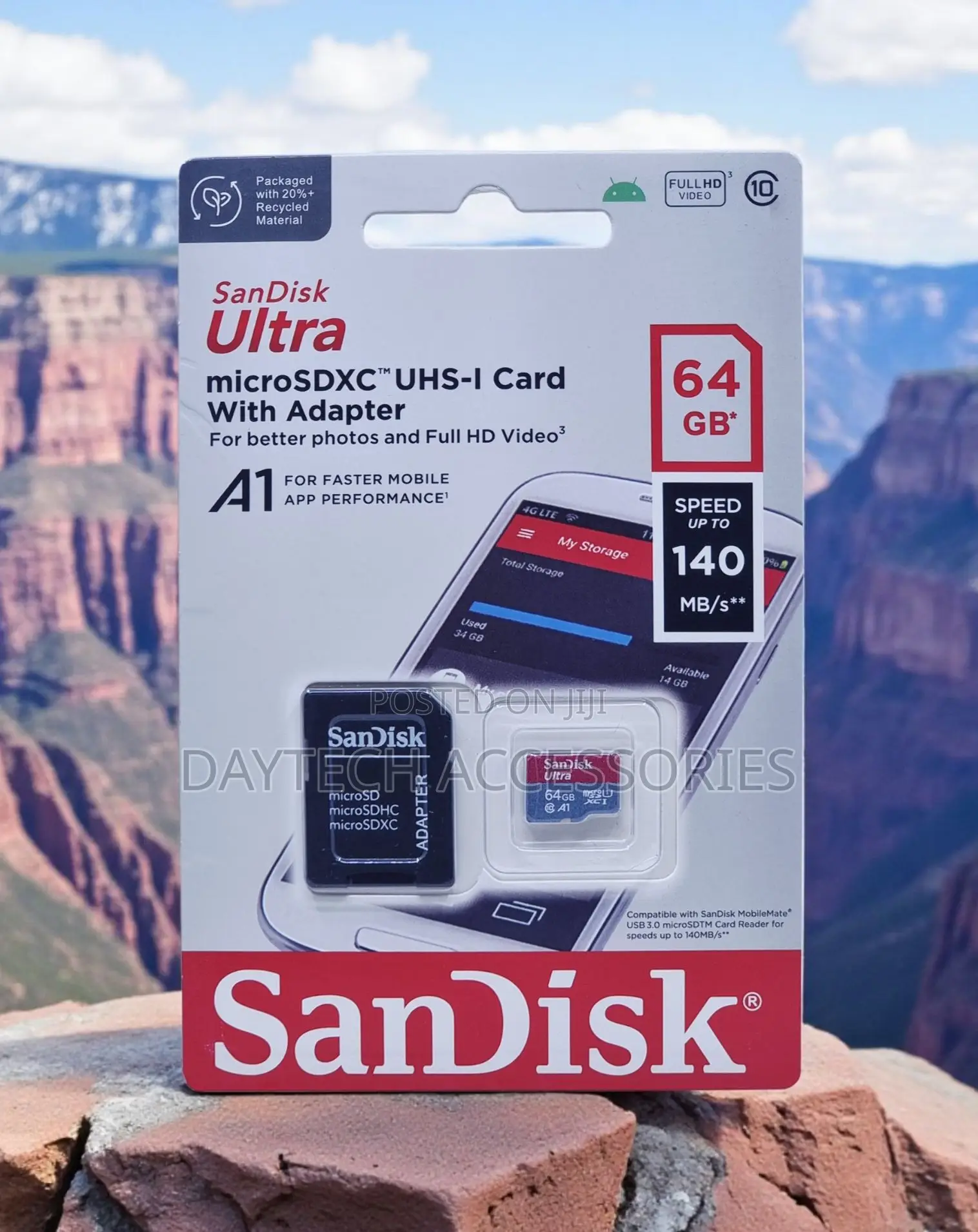 Sandisk Ultra A1 Microsdxc Uhs-I Card With Adapter 64gb