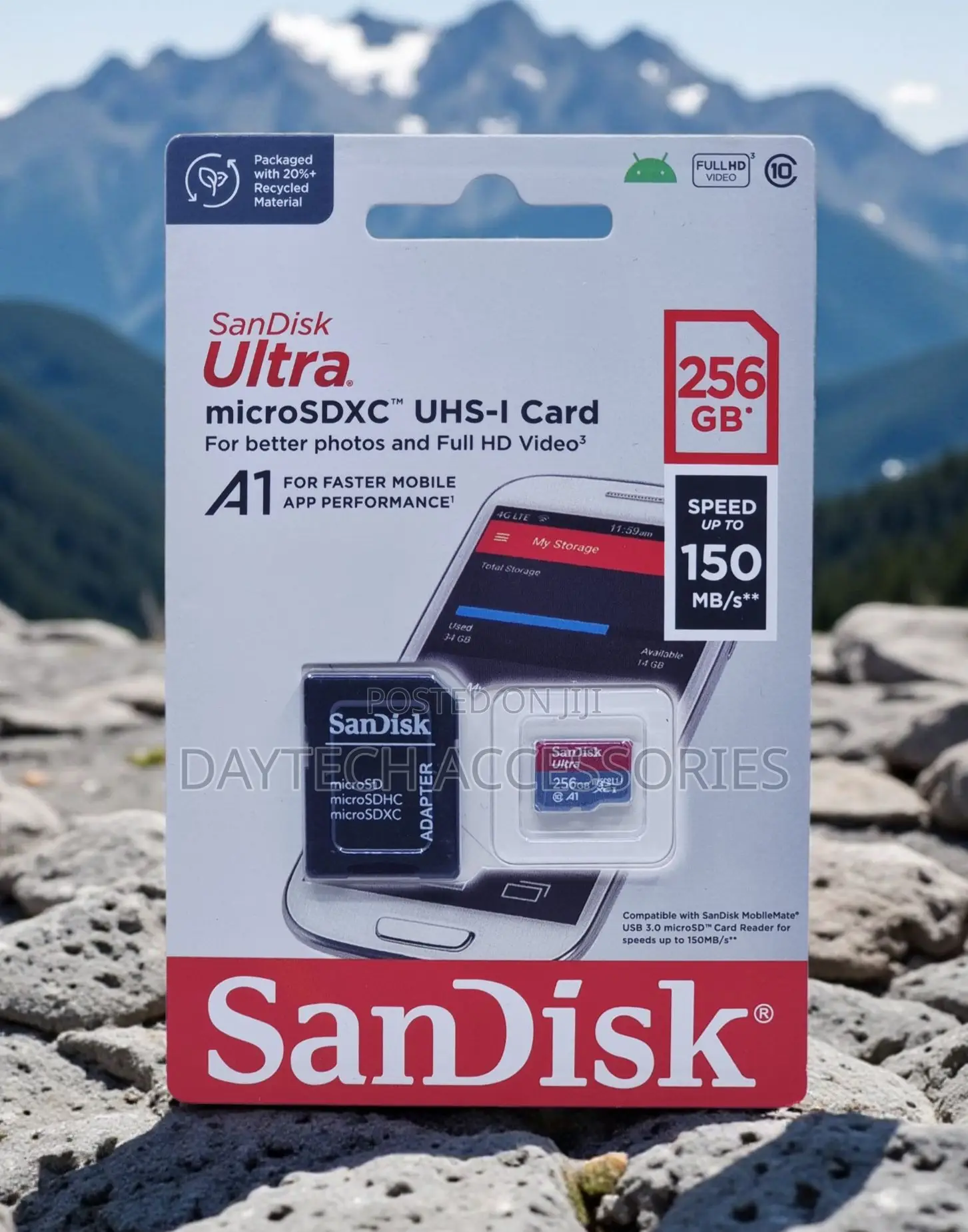 Sandisk Ultra A1 Microsdxc Uhs-I Card With Adapter 256gb
