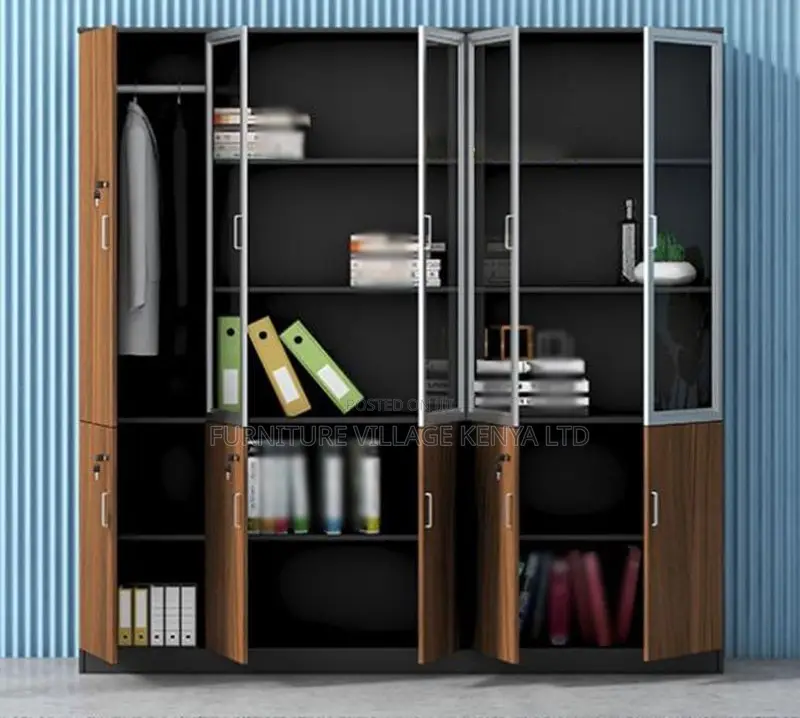 Office Cabinet; 3-Door Locking Office Storage Cabinet