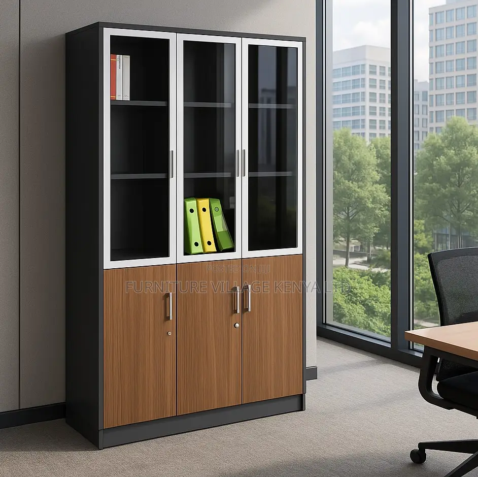 Office Cabinet; 3-Door Locking Office Storage Cabinet