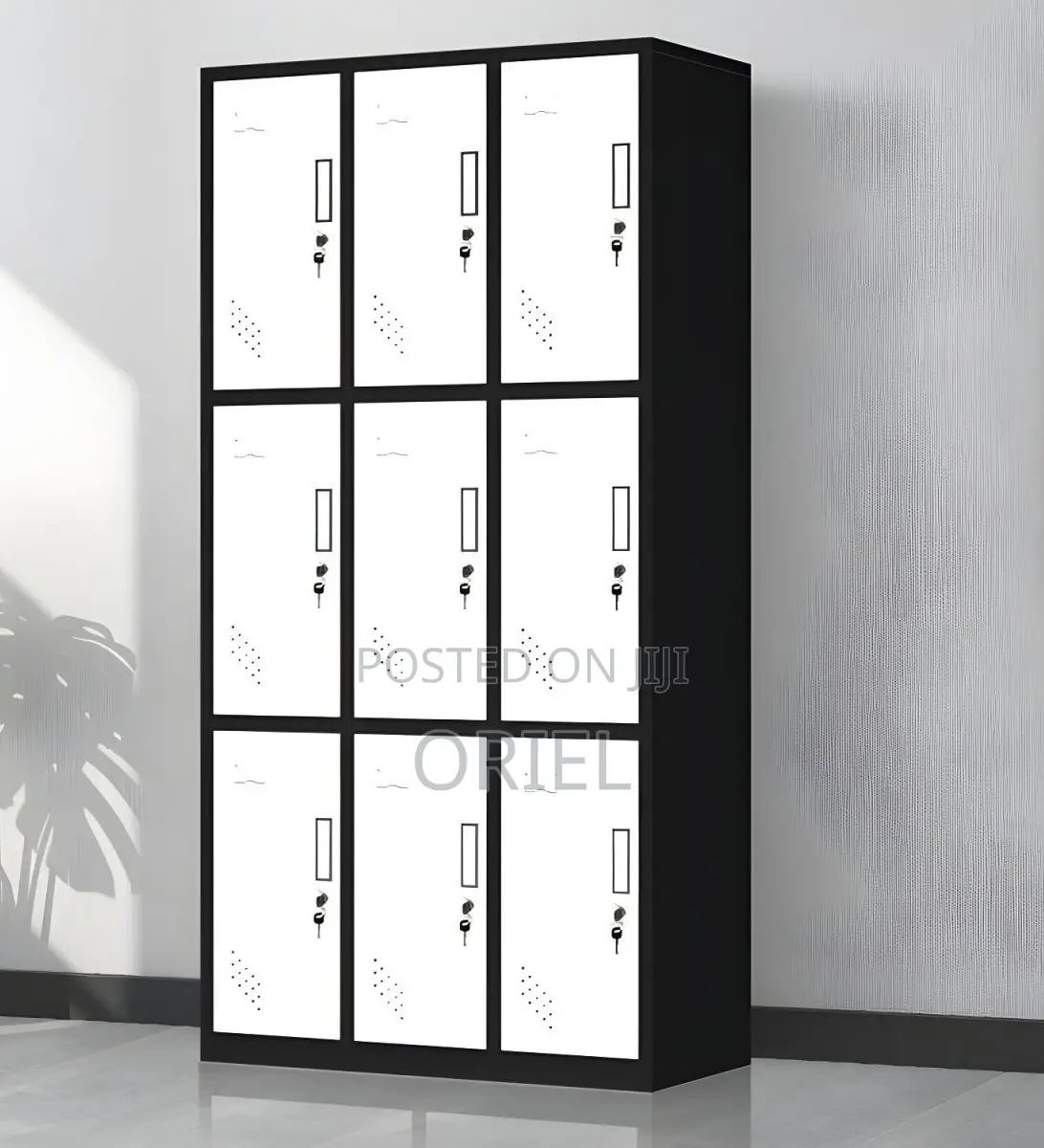 Office Cabinet : Office 9-Door Steel Metal Locker Cabinet
