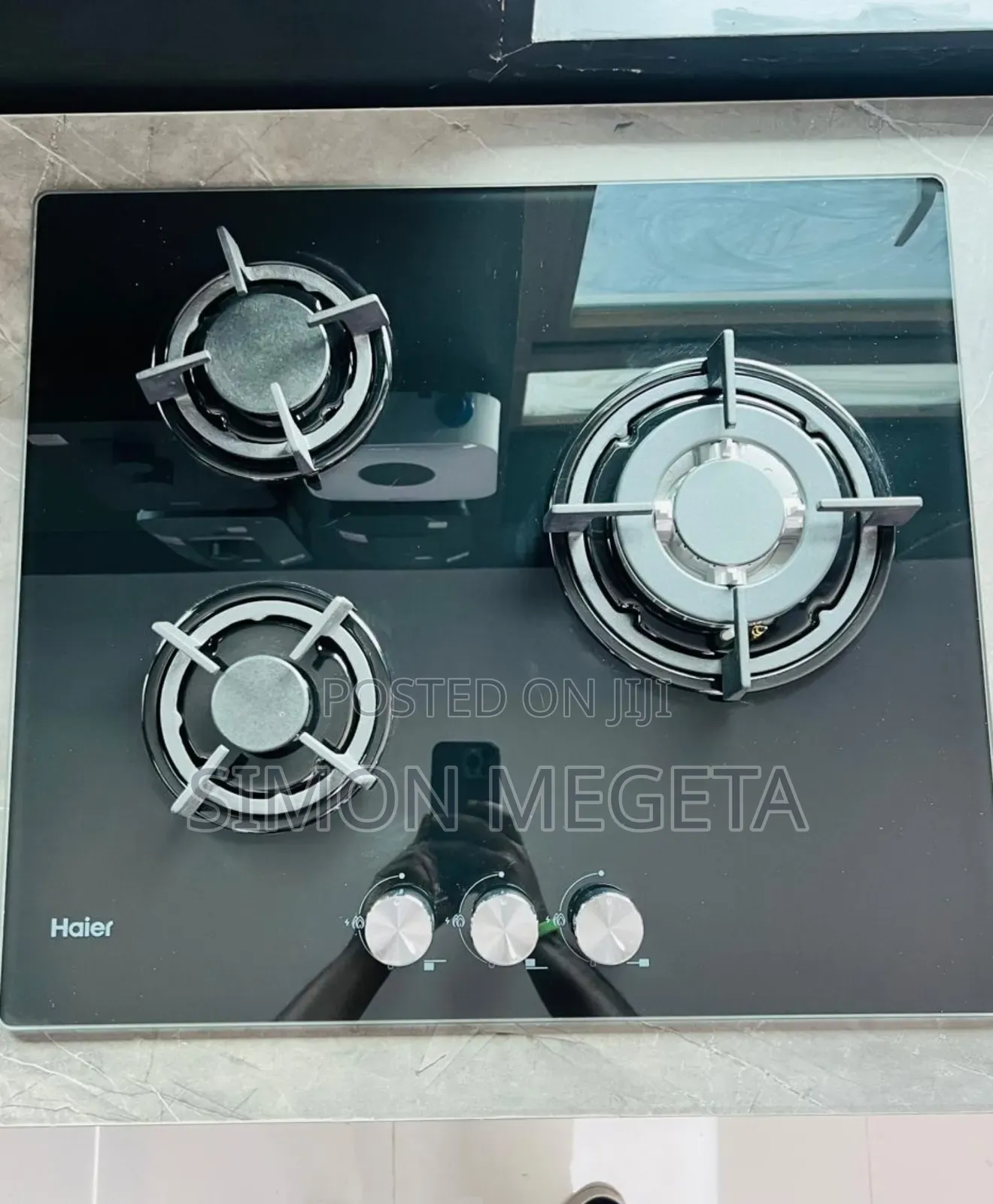 The Haier HCG-S603bb Is a 3-Burner Built-in Gas Cooker