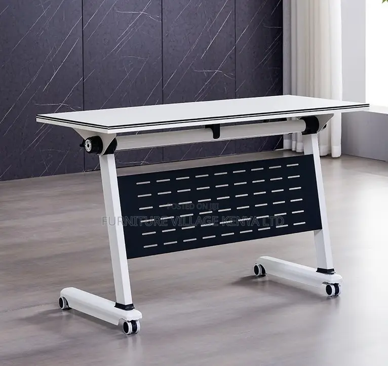 Office Table;1.2 Meter Foldable Training Table White