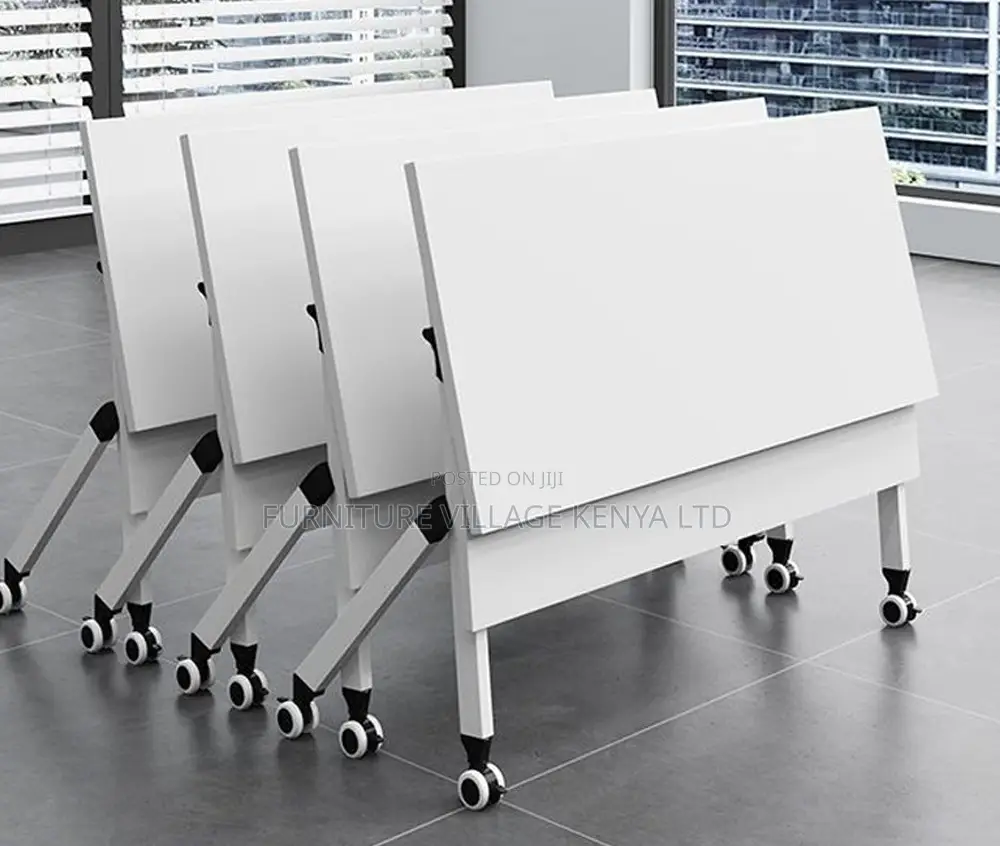 Office Table;1.2 Meter Foldable Training Table White