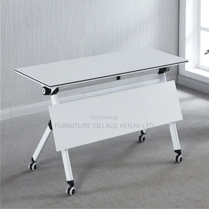 Office Table;1.2 Meter Foldable Training Table White