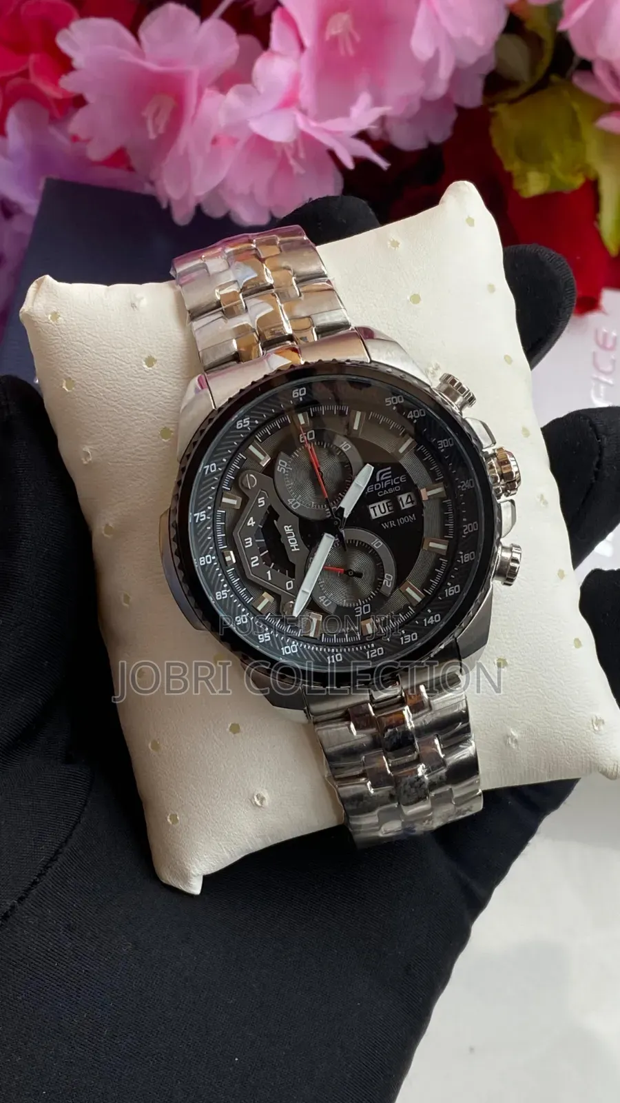 Silver Strap Casio Edifice Gents Chronograph Wrist Watch