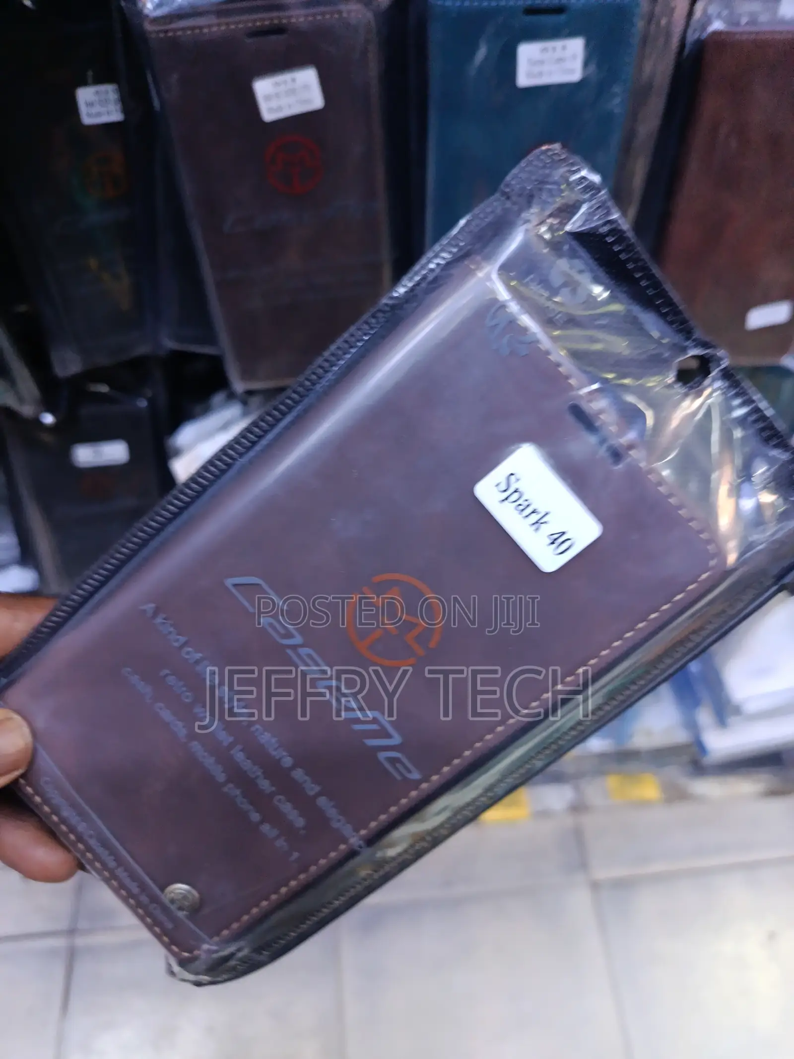 Caseme Retro Wallet Leather Case Designed for the Tecno Spark 40