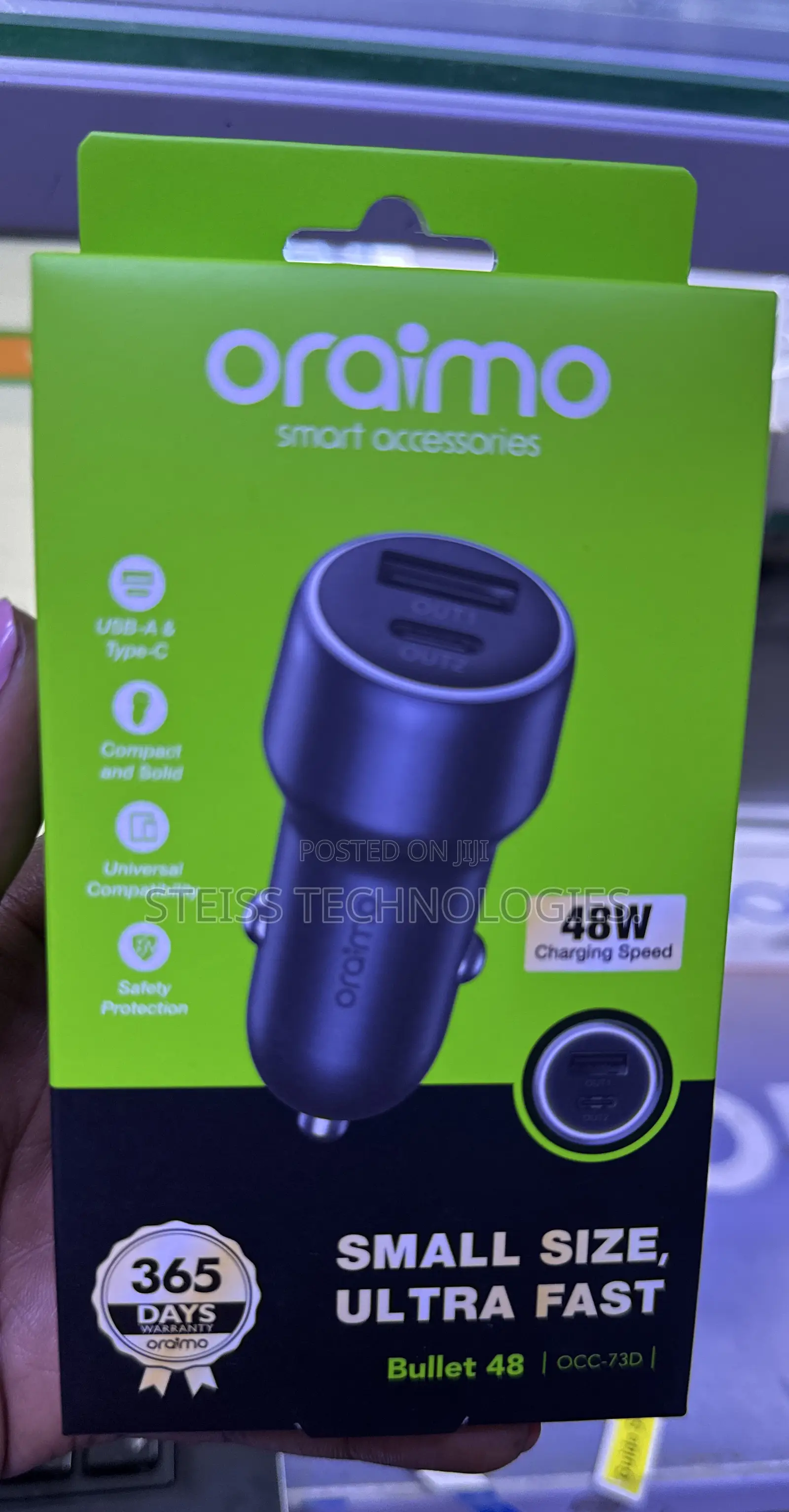 48w Oraimo Speed Car Charger