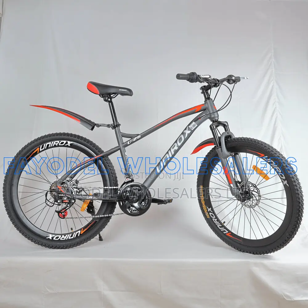 Gray-Orange Size 26 MTB Bike