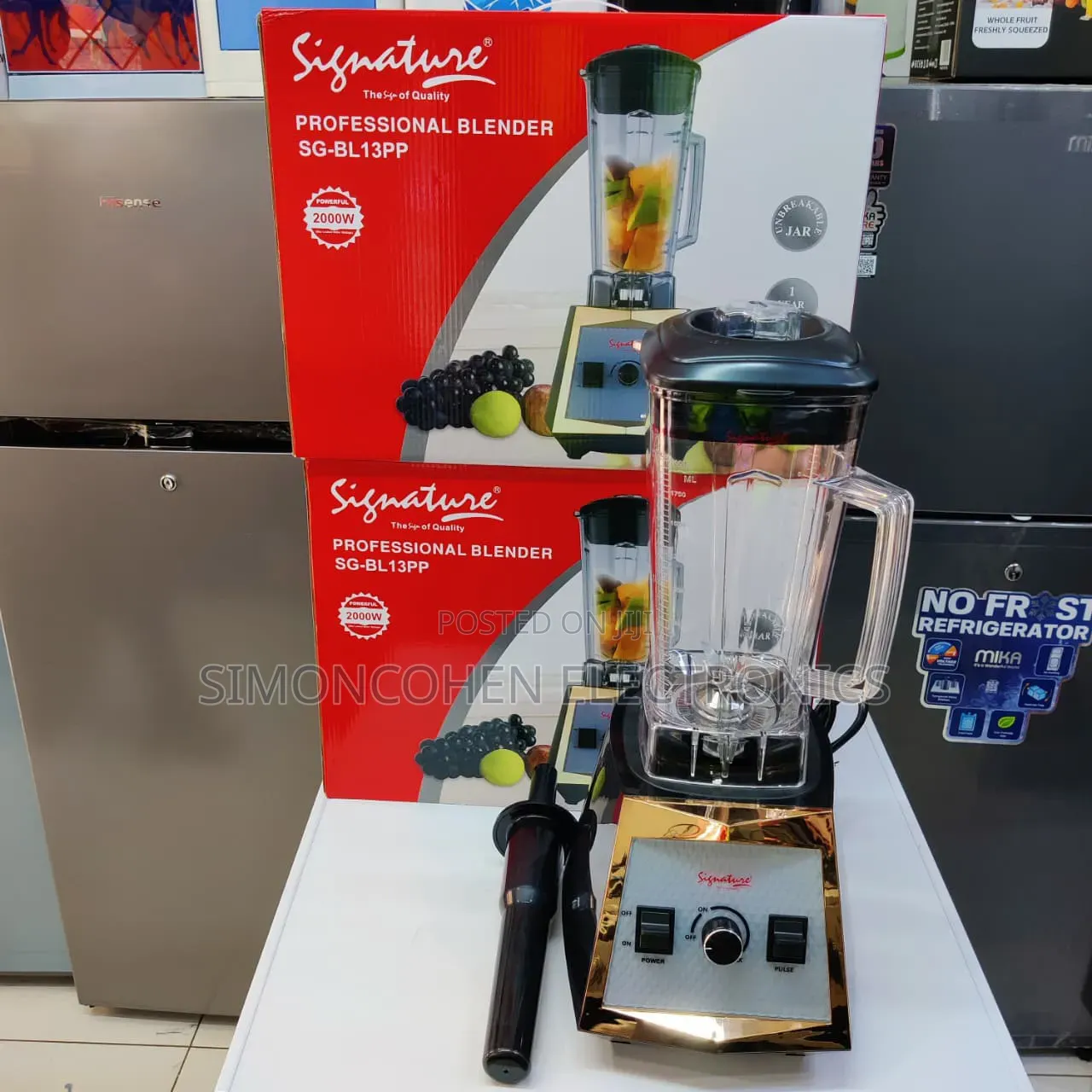 Signature Commercial Blender 2litres 1 Jug 2000w